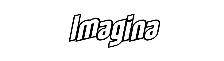 SF Obliquities Outline Bold  Free Fonts Download