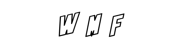 SF Obliquities Outline Bold  Free Fonts Download