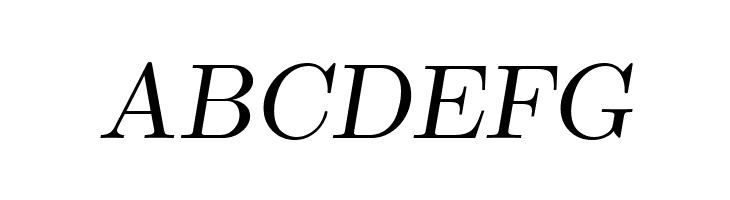 CMU Serif Extra RomanSlanted  Free Fonts Download