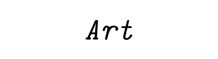 CMU Typewriter Text Italic  Free Fonts Download