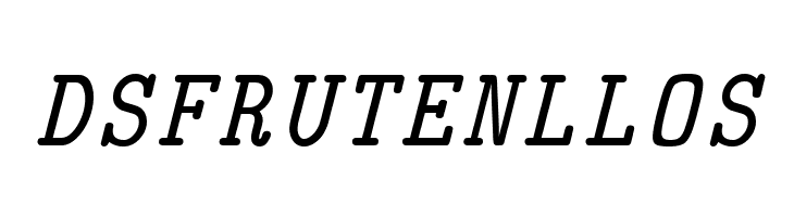 CMU Typewriter Text Italic  Free Fonts Download