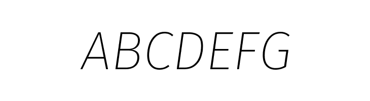 Fira Sans UltraLight Italic  Free Fonts Download