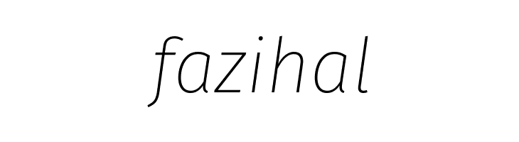 Fira Sans UltraLight Italic  Free Fonts Download