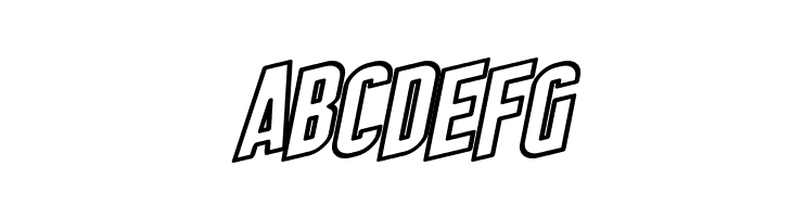 SF Obliquities Outline  Free Fonts Download