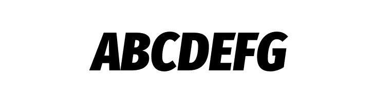 Fira Sans Condensed Heavy Italic  Free Fonts Download