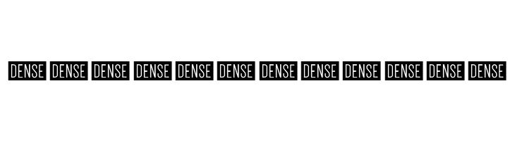 Dense-Regular  Free Fonts Download