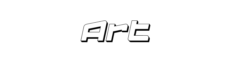 LogofontikExtruded4F-Italic  Free Fonts Download