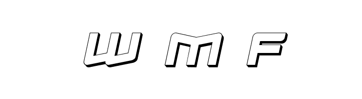 Logofontik Extruded 4F Italic  Free Fonts Download