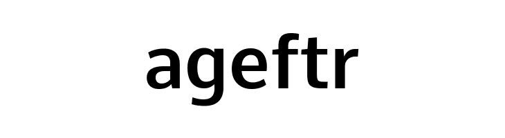 ageftr Comme SemiBold Font