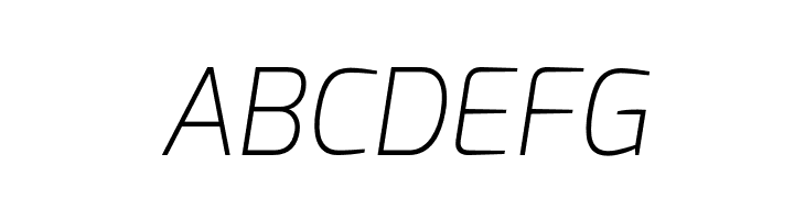 Exo Extra Light Italic  Free Fonts Download