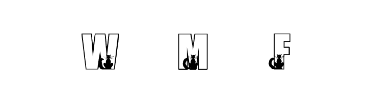 KR Black Kat  Free Fonts Download