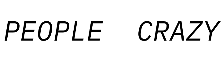 iA Writer Duospace RegularItalic  Free Fonts Download