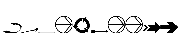 Idea Arrows  Free Fonts Download