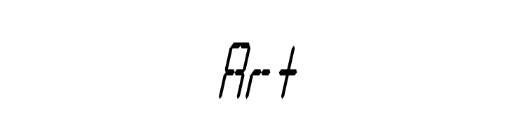 LCD Display: 14 Segment (Italic Condensed)  Free Fonts Download