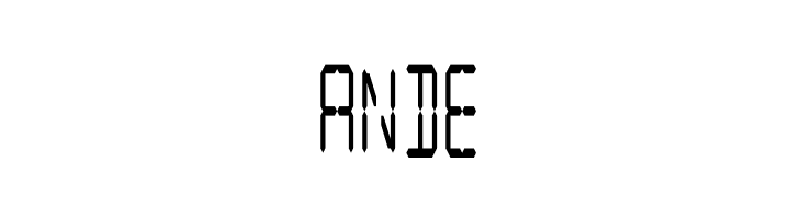 LCD Display: 14 Segment (Condensed)  Free Fonts Download