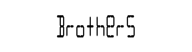 LCD Display: 14 Segment (Condensed)  Free Fonts Download