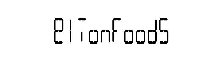 LCD Display: 14 Segment (Condensed)  Free Fonts Download