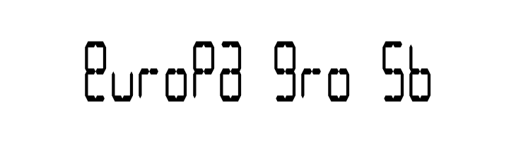 LCD Display: 14 Segment (Condensed)  Free Fonts Download