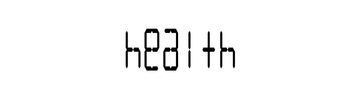LCD Display: 14 Segment (Condensed)  Free Fonts Download