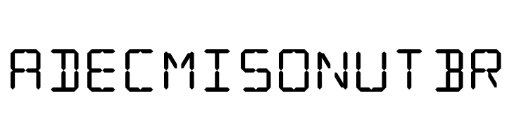 LCD Display: 14 Segment  Free Fonts Download