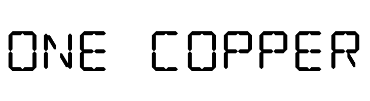 LCD Display: 14 Segment  Free Fonts Download