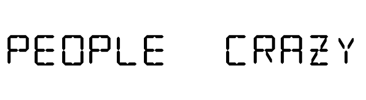 LCD Display: 14 Segment  Free Fonts Download