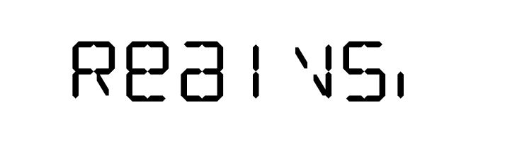 LCD Display: 14 Segment  Free Fonts Download