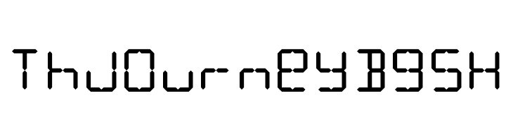 LCD Display: 14 Segment  Free Fonts Download