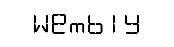 LCD Display: 14 Segment  Free Fonts Download