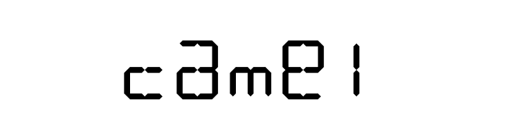 LCD Display: 14 Segment  Free Fonts Download