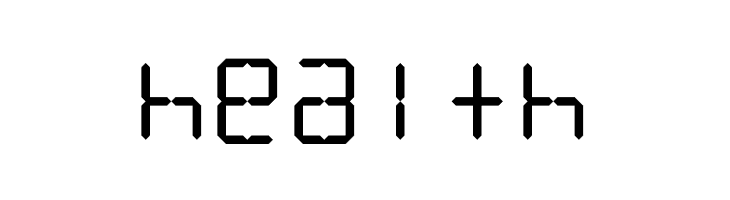 LCD Display: 14 Segment  Free Fonts Download