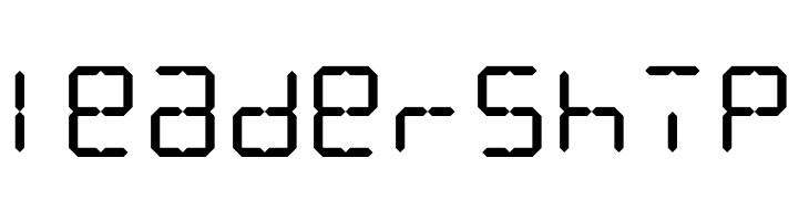LCD Display: 14 Segment  Free Fonts Download
