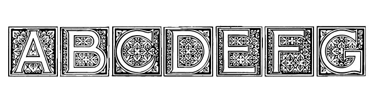 Mosaic_Initials  Free Fonts Download