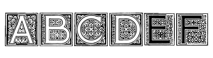 Mosaic_Initials  Free Fonts Download