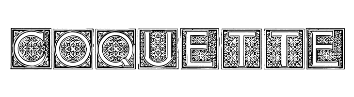 Mosaic_Initials  Free Fonts Download