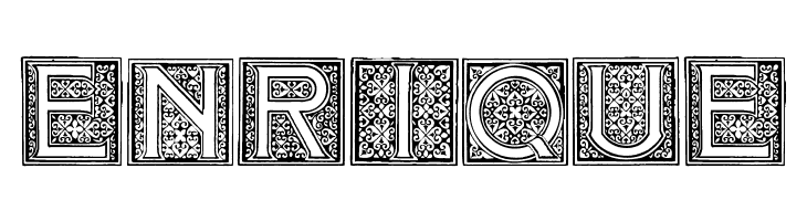 Mosaic_Initials  Free Fonts Download