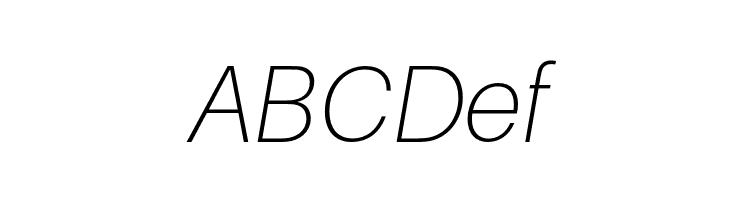 Aileron Thin Italic  Free Fonts Download