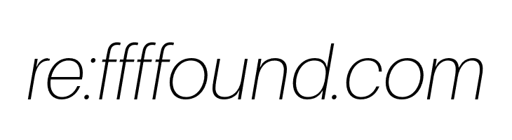 Aileron Thin Italic  Free Fonts Download