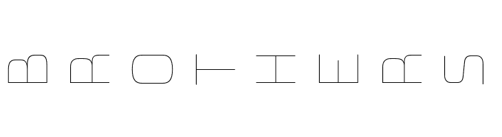 Bungee Layers Rotated Inline Regular  Free Fonts Download