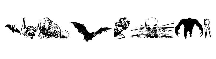 Horror Dingbats  Free Fonts Download