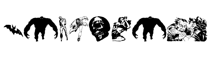Horror Dingbats  Free Fonts Download