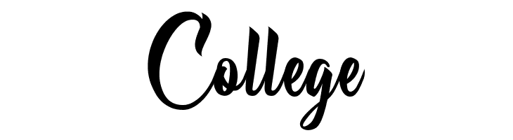 College Allessa Personal Use  Font