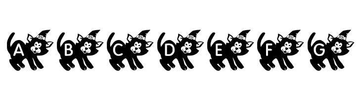 KR Halloween Kitten  Free Fonts Download