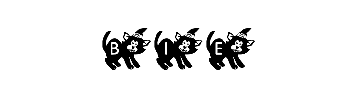KR Halloween Kitten  Free Fonts Download