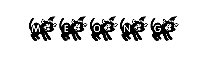 KR Halloween Kitten  Free Fonts Download