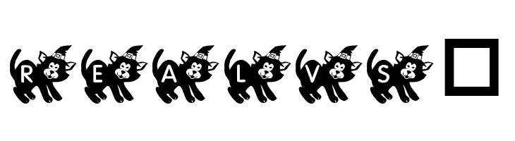 KR Halloween Kitten  Free Fonts Download
