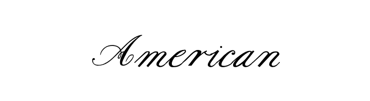 American Formal Script Bold Font