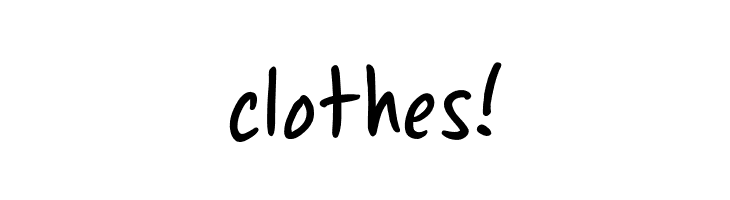 clothes%2521 ChewedPenBB Font
