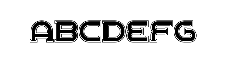 ChromeYellowInlineNF  Free Fonts Download