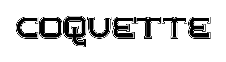 ChromeYellowInlineNF  Free Fonts Download